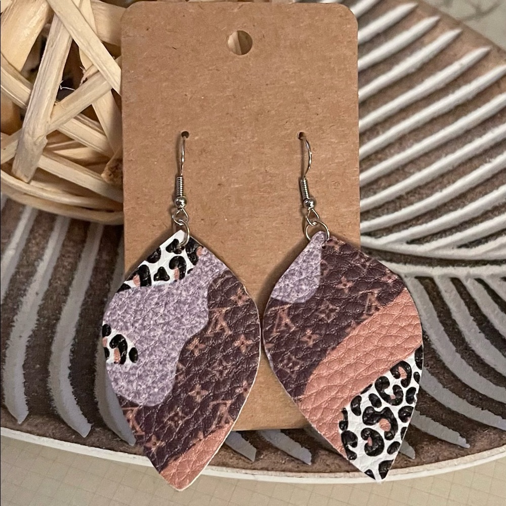 Earrings! New… handmade with a recycle designer look!